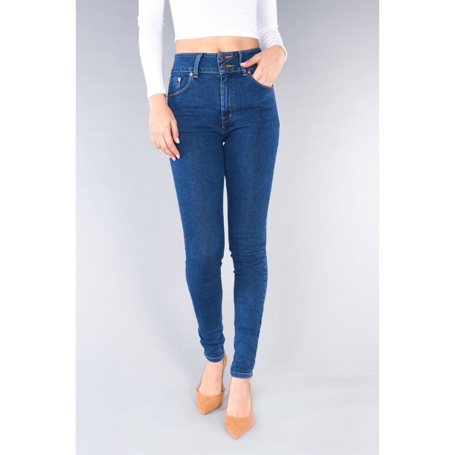 Jeans Oggi 2212103 Mezclilla Color Azul Claro Para Mujer