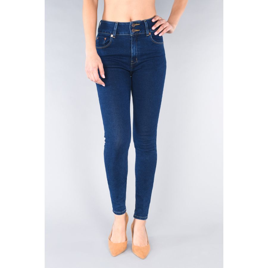 Jeans S per Skinny Oggi Lucy para Mujer Mezclilla Azul Medio 5717386