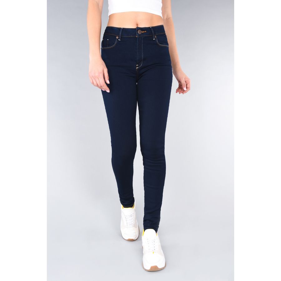 Pantalon De Mezclilla Azul Marino Mujer