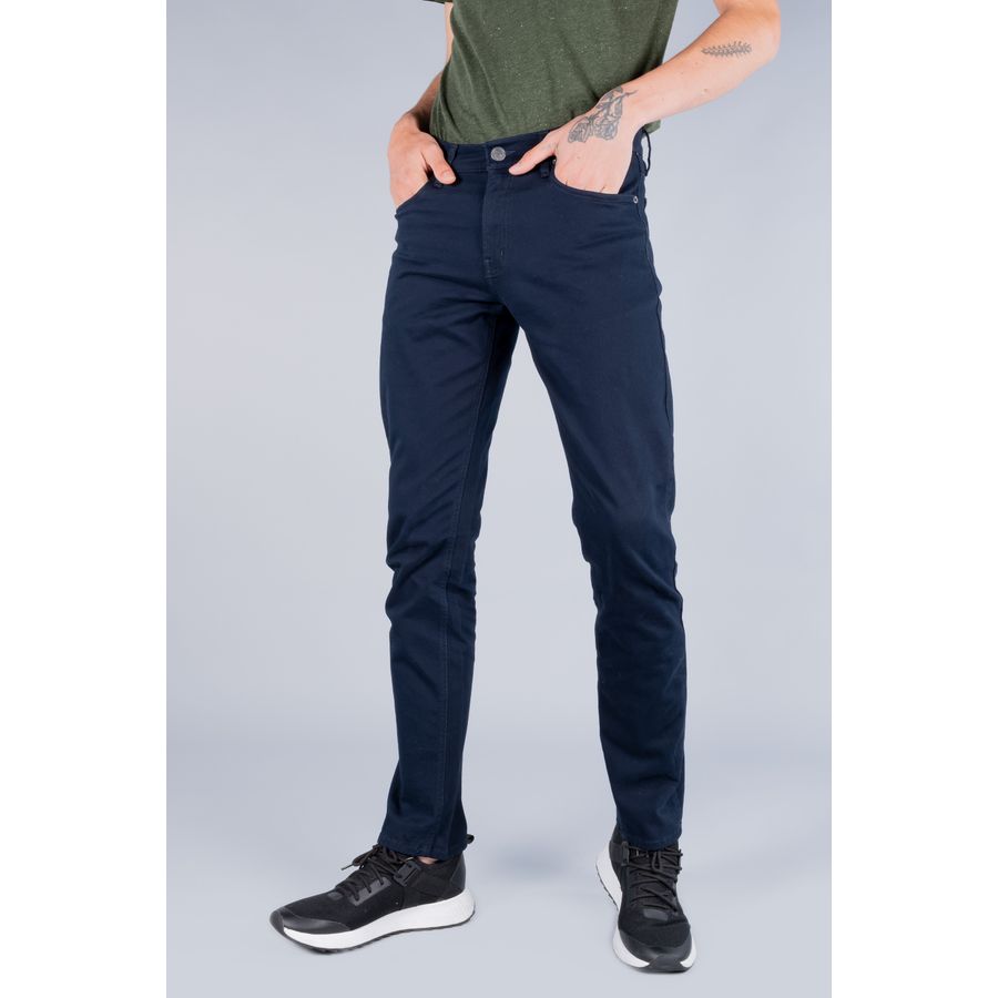 Pantalón Chinos Regular Oggi - Moda para Hombre Gabardina Azul Oscuro 69788