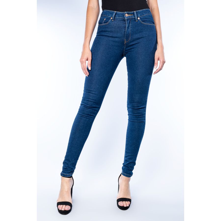 Jeans Básico Mujer Oggi Azul 59104034 Mezclilla Stretch Atraction