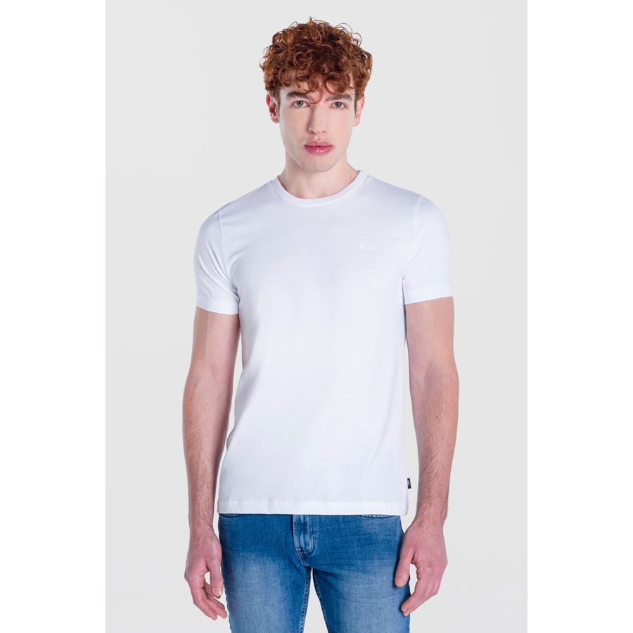 Playera Hombre Slim Fit Blanca Rich