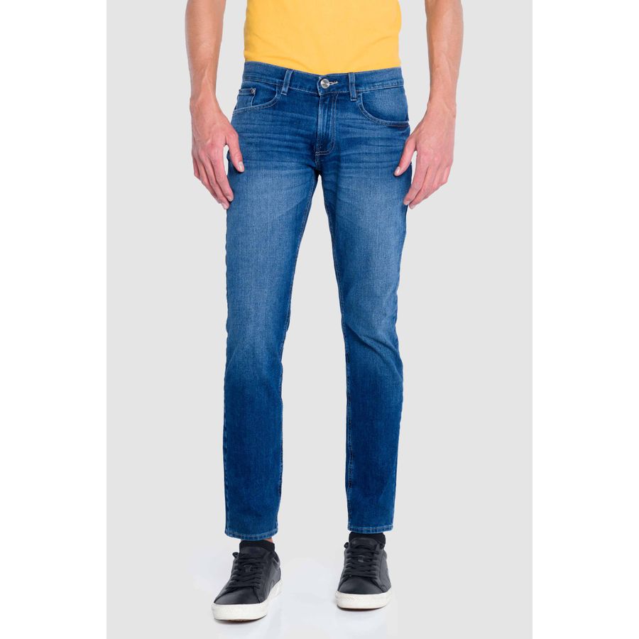 Joggers Skinny Oggi - Moda para Hombre Mezclilla Azul Oscuro 85565