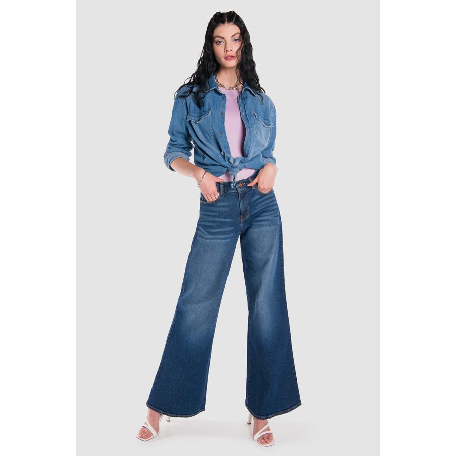 Jeans Con Campana Azul Mujer: Vaqueros de Campana Azul Mujer Ahora! –  Pantalones De Mezclilla CDMX Expertos