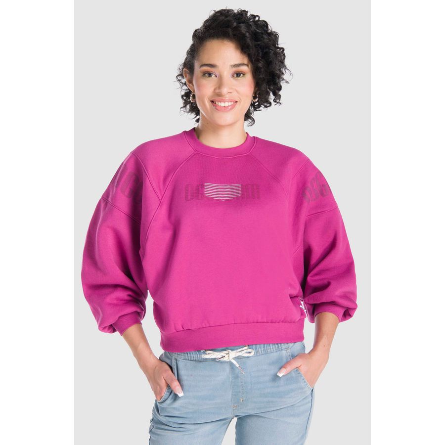 Sudadera Slim Oggi - Moda para Mujer Felpa Roja 83944